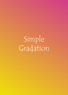 Simple Gradation -PINK+YELLOW-