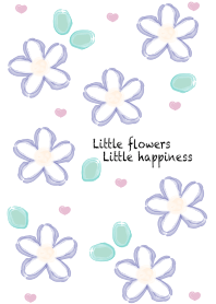mini baby blue & white flowers 25