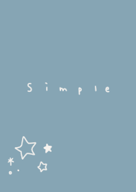 ブルーベージュとシンプルに星だけ。