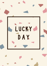 Fashionable terrazzo pattern theme