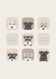 DOGS - シュナウザー - ベージュグレー