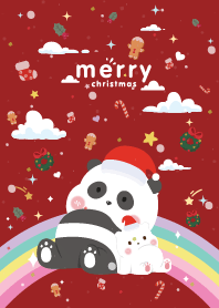 คริสต์มาส ดวงดาวหมี สายรุ้งสีแดง