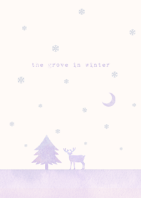 雪とトナカイ＊癒しパープル@冬特集