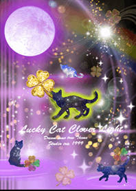 Lucky cat clover light Pink
