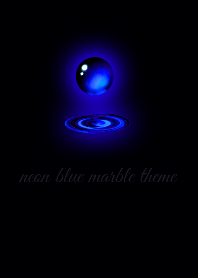 neon blue marble theme