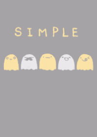 Theme of a dull color yellow obake