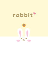 Rabbits. Sunflower - Yellow