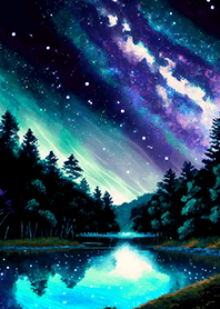 Beautiful starry night view#2087