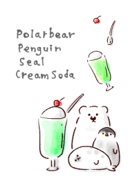 หมีขั้วโลก เพนกวิน ผนึก ครีมโซดา