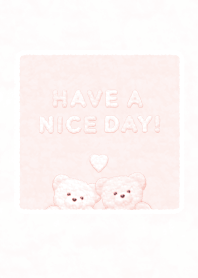 Fluffy Teddy Bears (F)  - Peach Pink