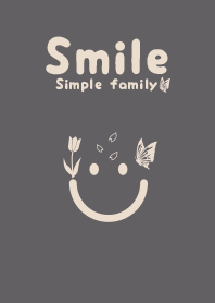 Smile & Tulip Slate gray
