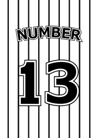Number 13 stripe version