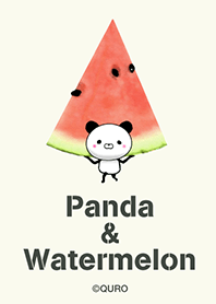 Panda and Watermelon