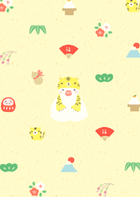 Tiger year White java sparrow