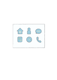 Simple Blue White/