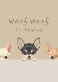 Woof Woof - Chihuahua - DUSTY BEIGE
