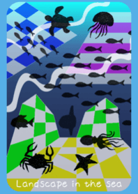 Landscape in the sea