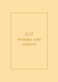 birthday color - May 12