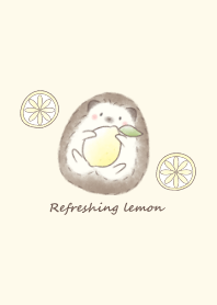 Hedgehog and Lemon* -yellow-