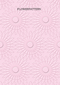 フラワーパターン ピンク