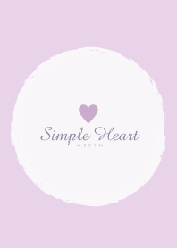 Simple Heart Dusky Purple-NATURAL 13