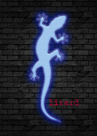 blue glowing lizard 36
