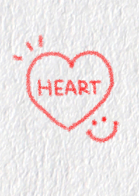 Paper and crayon heart. Also adults.
