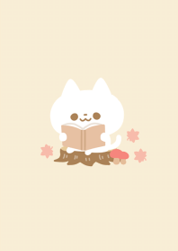 simple autumn cat