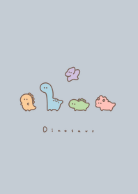 ゆる恐竜。ブルーベージュ