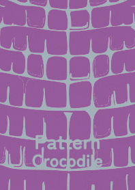 Pattern Crocodile Campanula purple