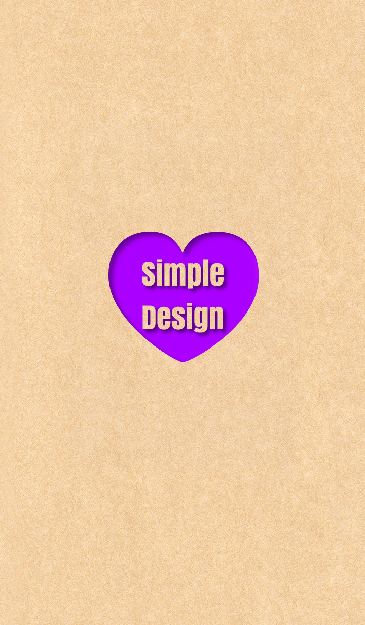 Craft Simple Design Heart Purple ver.