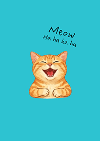 Cats that live life seriously(mint blue)