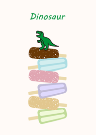 Dinosaur on popsicle