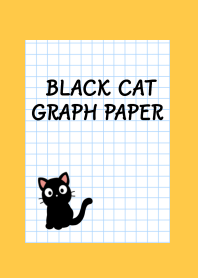 BLACK CAT GRAPH PAPER-ORANGEj