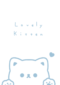 Popping Cat(line)/aqua line bw