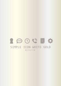SIMPLE ICON WHITE GOLD