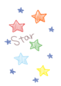 クレヨンのお星さま