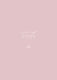 ねこ＠くすみカラーピンク