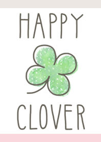 HAPPY CLOVER(pink&beige)
