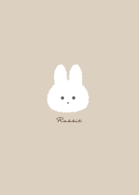 簡單的兔子 拿鐵米色 棕色