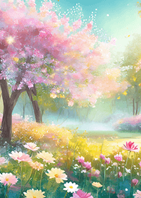 優美な春の風景の着せかえ(Spring-762)