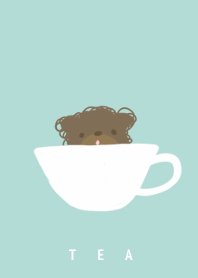 Poodle and tea