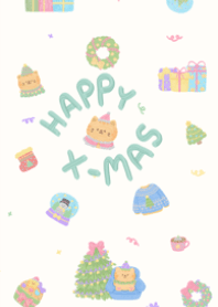 X mas with cats [green]
