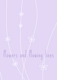 flowers and flowing lines*purple