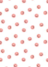 mini smile face (pink)