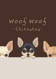 Woof Woof - Chihuahua - DARK BROWN