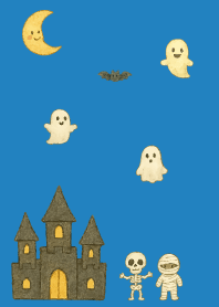 Halloween Festival03 on blue