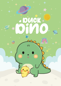 Dino&Duck Fat Cute Pastel Green