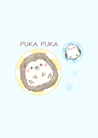 Hedgehog and Shimaenaga -swim ring- lu