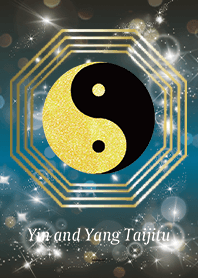 Black Blue : Taijitu of Yin and Yang